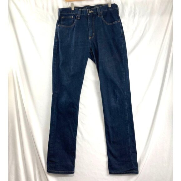 Carhartt Straight Fit Dark Denim Jeans Men's Size 32 X 34 Workwear